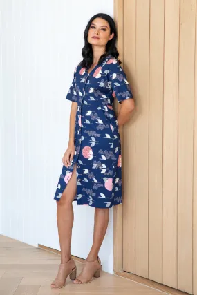 1000 CRANES V-Neck Pocket Dress