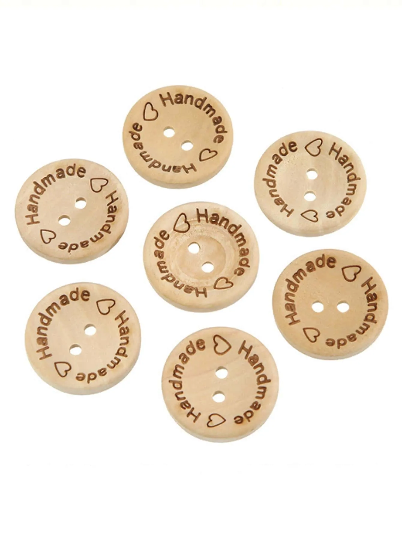 100pcs Letter Graphic DIY Sewing Button