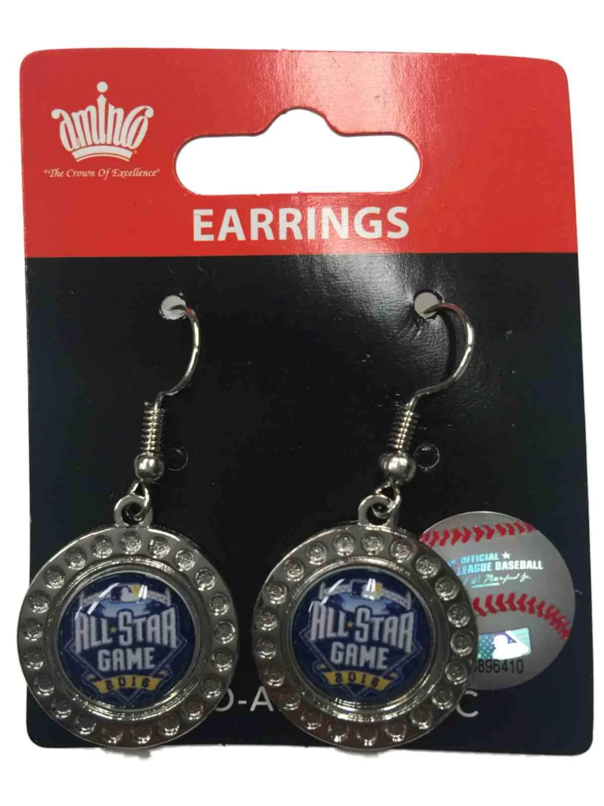 2016 MLB All-Star Game San Diego Aminco Women's Pair Hypo-Allergenic Earrings