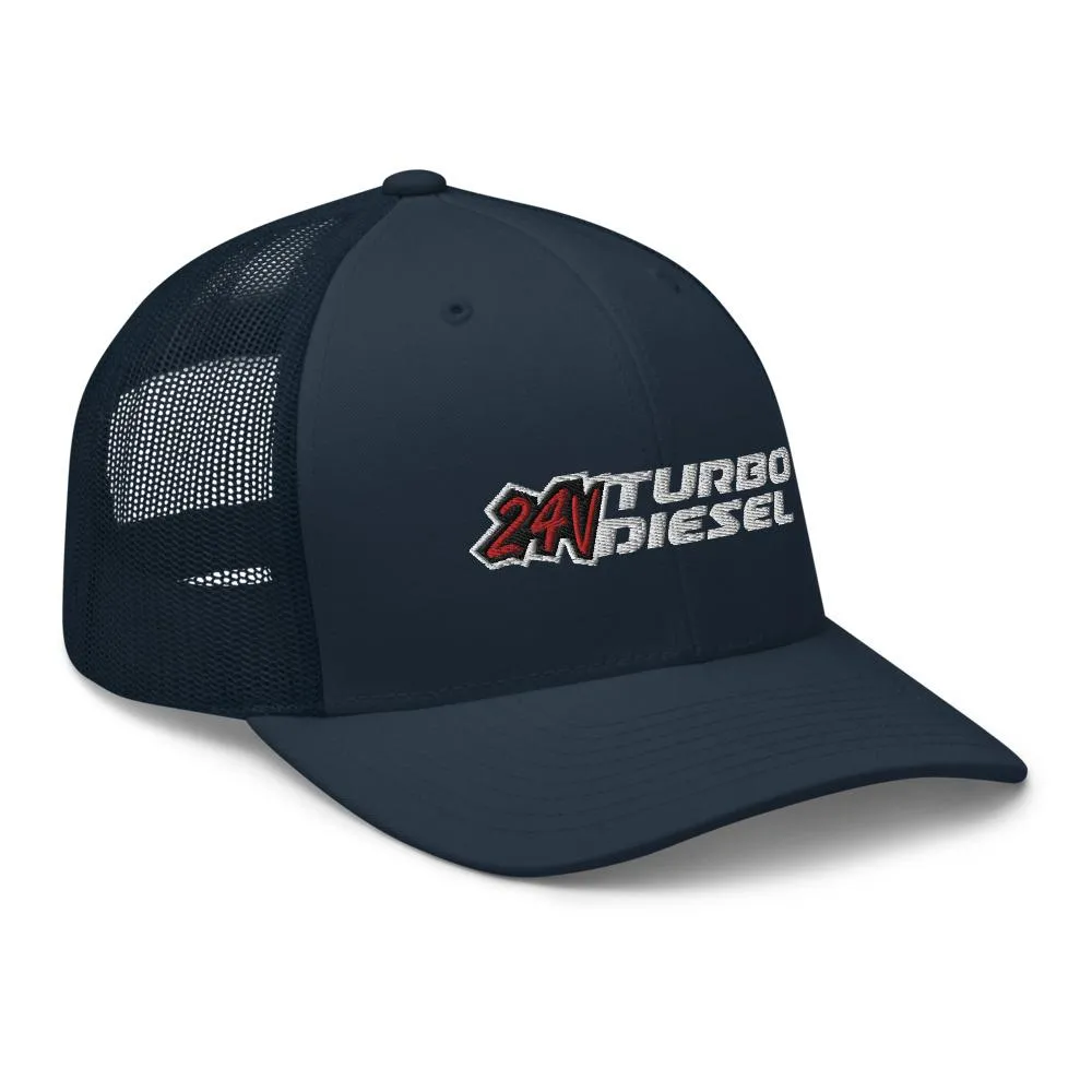 24 Valve 5.9 Diesel Hat Trucker Cap With Mesh Back