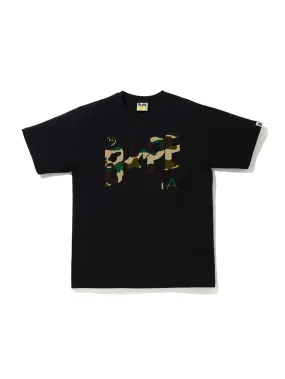 A Bathing Ape 1st Camo Bapesta Logo Tee Black/Yellow