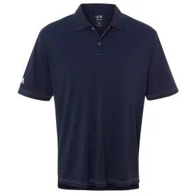 adidas Golf Men's Navy/White Climalite Contrast Stitch Sport Shirt