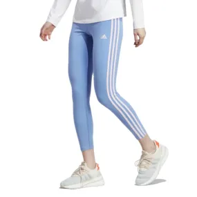 Adidas Women's 3 stripes High Waist Legging (Blue Fusion/Clear Pink)