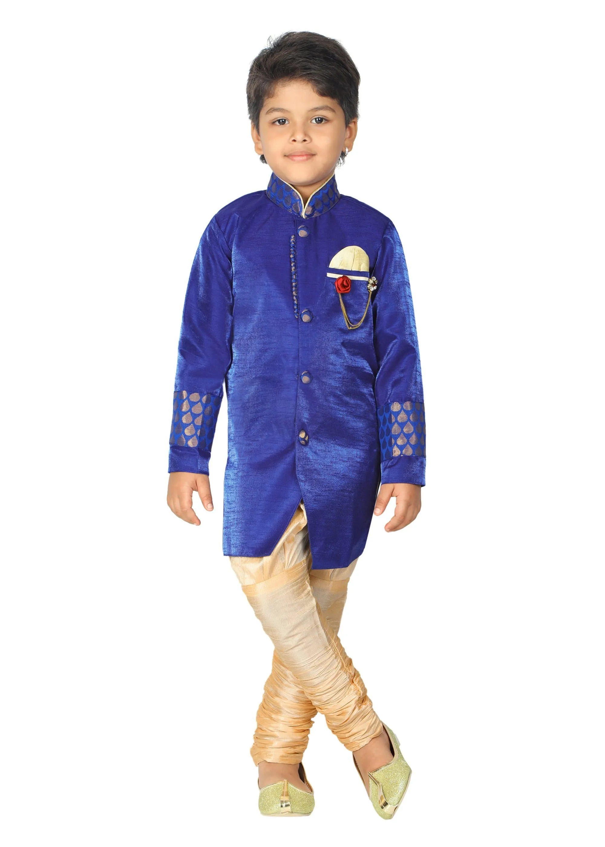 AHHAAAA Kid's Ethnic Sherwani and Breeches Set for Boys