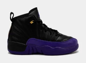 Air Jordan 12 Retro Field Purple Preschool Lifestyle Shoes (Black/Purple)