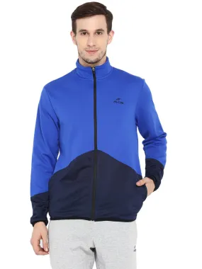 Alcis Men Blue Colourblocked Lightweight Sporty Jacket