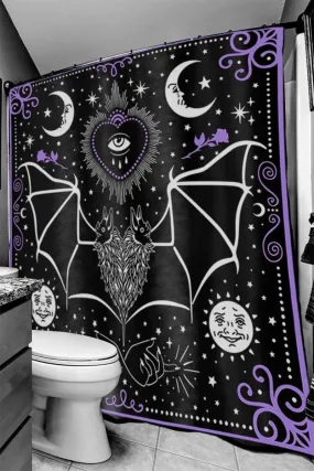 All Seeing Eye Bat Mystical Magic Shower Curtain