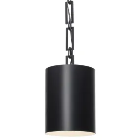 ALSTON 1 LIGHT MINI CHANDELIER, MATTE BLACK