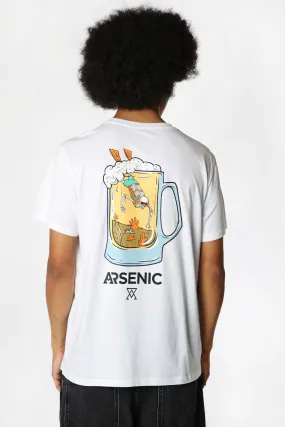 Arsenic Mens Beer Mug Graphic T-Shirt