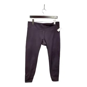 Athletic Leggings By Athleta In Purple, Size: L