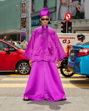 Baju Melayu Oversaiz Cekak Musang (Purple)