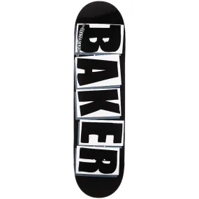 Baker Skateboards Brand Logo Black/White Skateboard Deck - 8.475