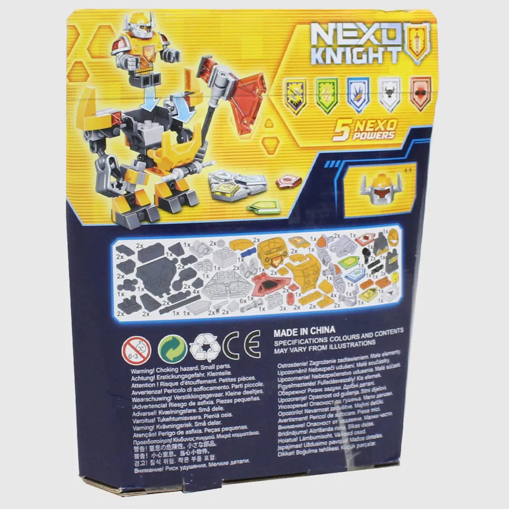 Bela Nexo Knights Battle Suit Axl Building Blocks 91 Pcs