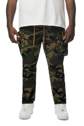 Big and Tall - Utility Windbreaker Pants - Wood Camo