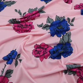 Blossom Floral ITY Silky Fabric