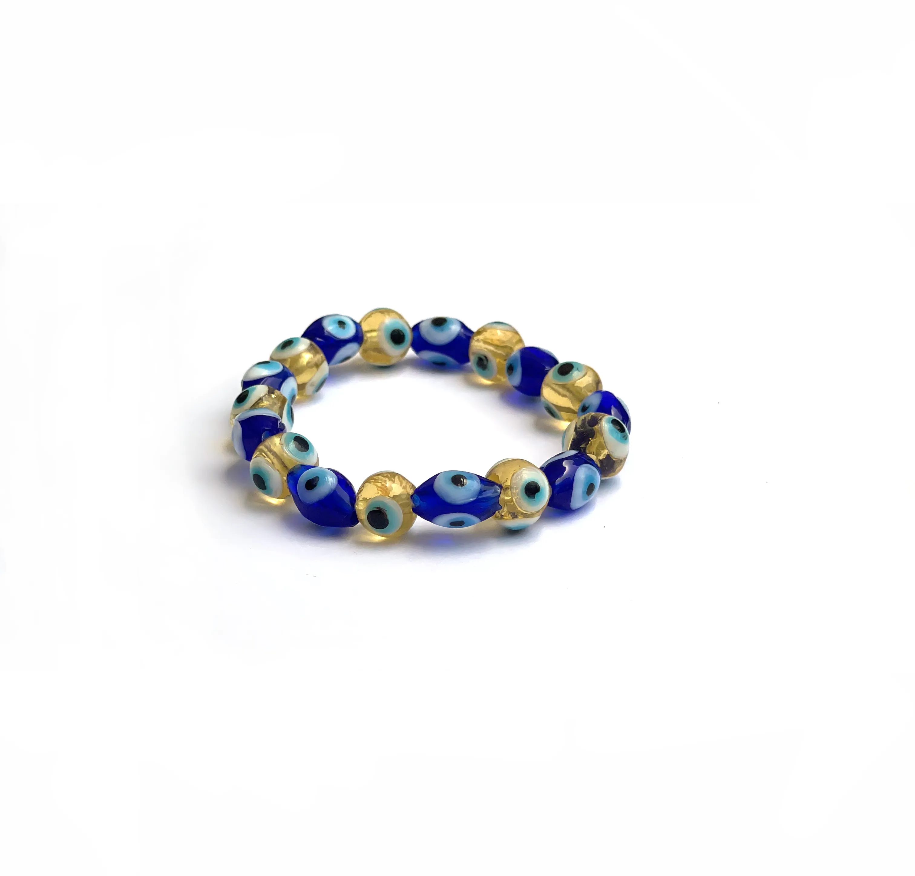 Blue & Yellow Evil Eye Bracelet