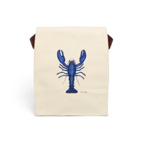 Blue Lobster Canvas Lunch Bag