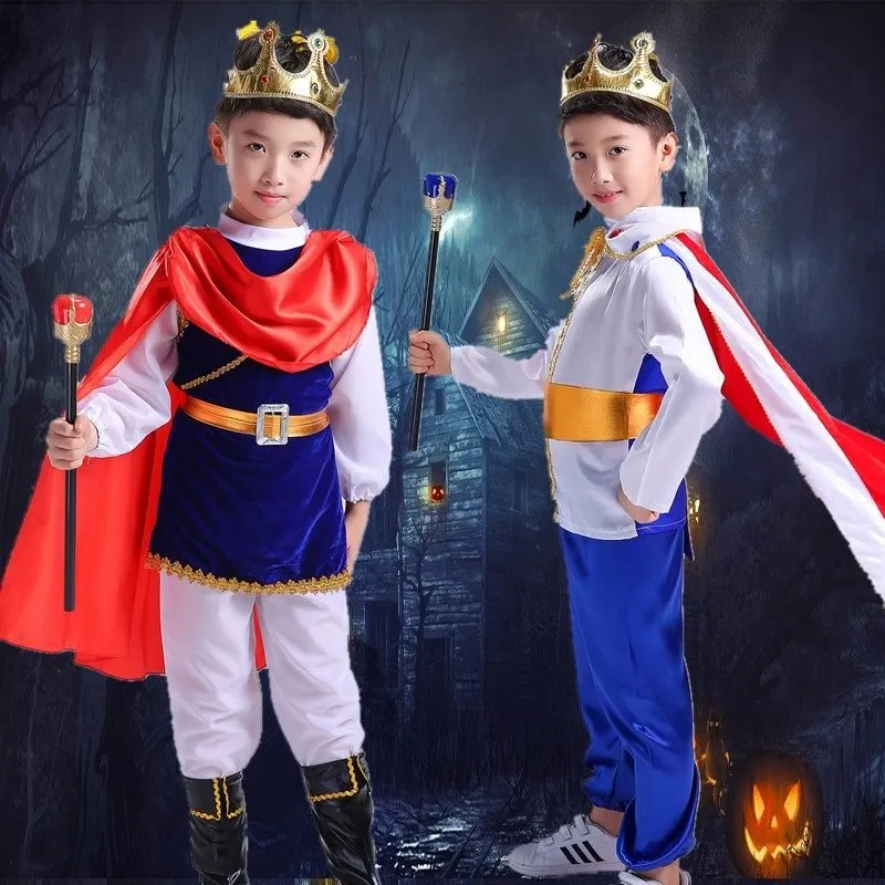 Boy's Full Set King Costume for Halloween Party