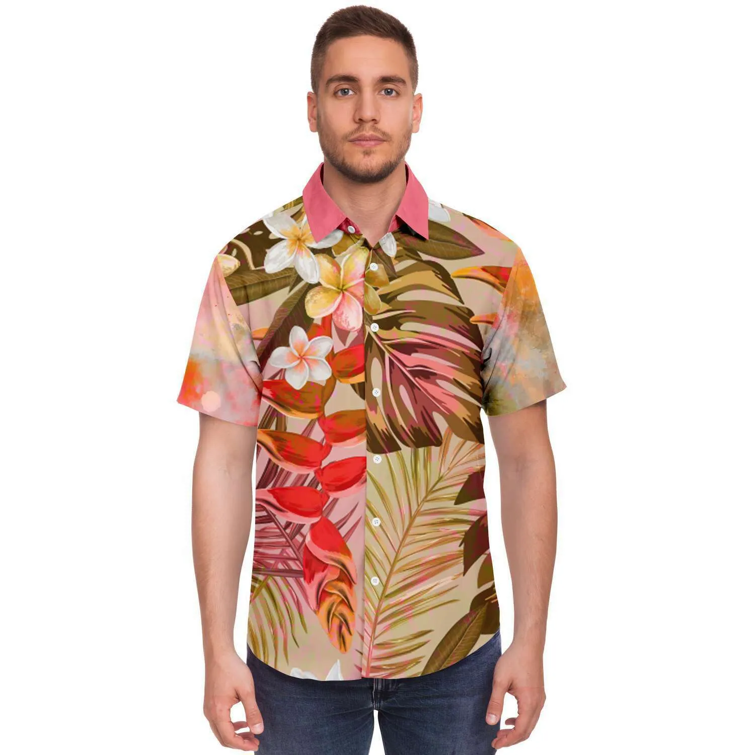 Brando Tahiti Short Sleeve Button Down Shirt