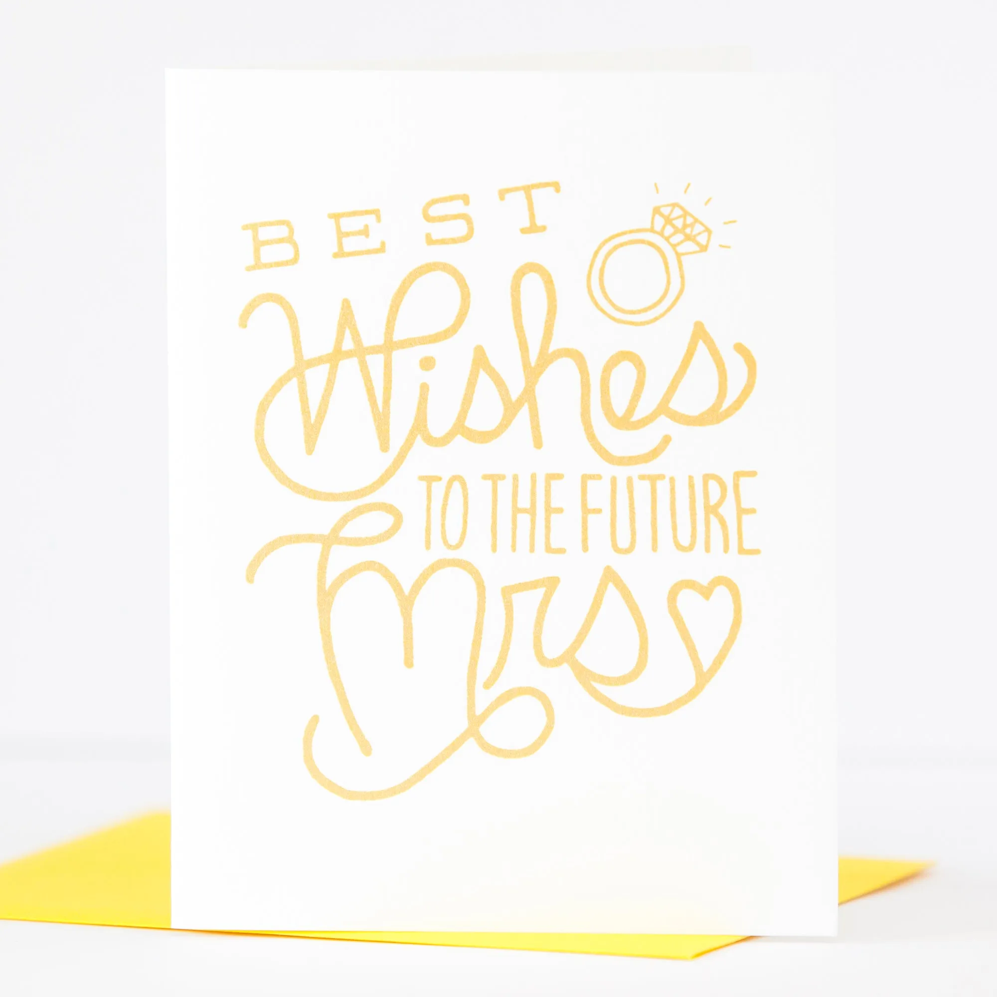 bridal shower card, best wishes to the future missus card for bridal shower