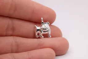 Bulldog Charm, 925 Sterling Silver, 634