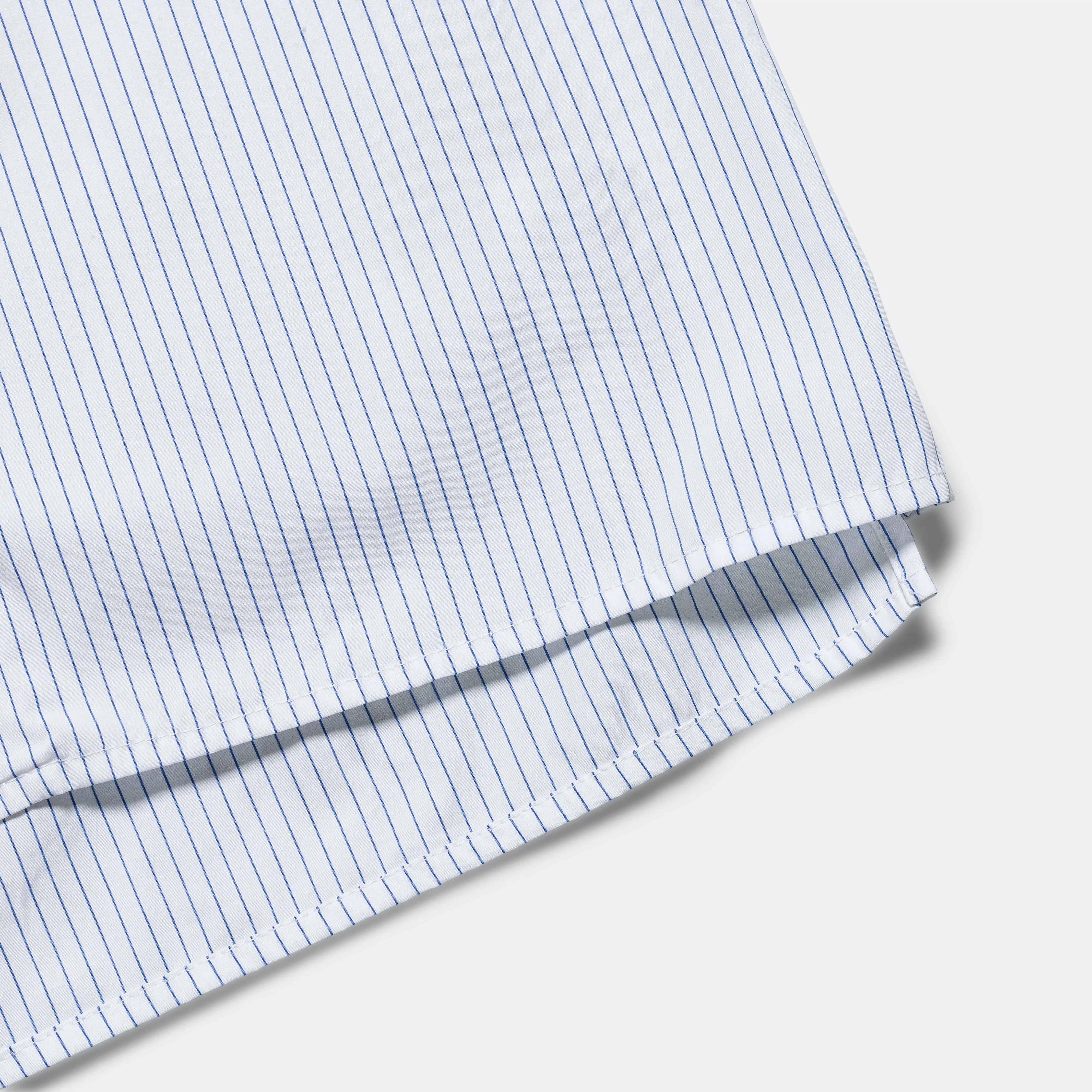 Camp Shirt Embroidered Stripe - Blue/White