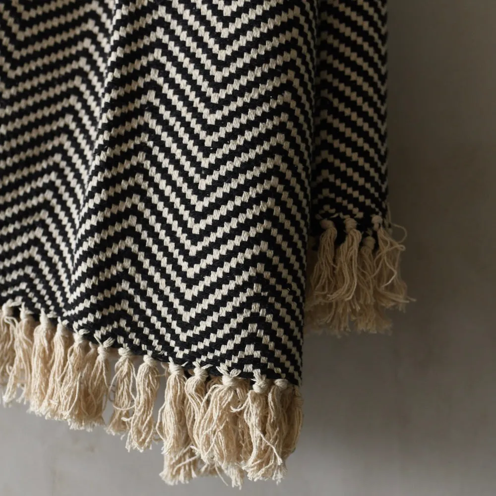 Cara Throw Blanket - Black