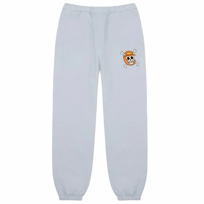 Carrots X One Piece Skull Sweatpants (Baby Blue)