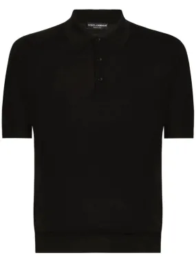 CASHMERE-SILK POLO SHIRT