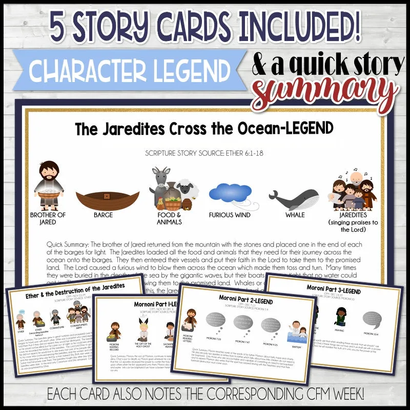 CFM BOOK of MORMON Story Board {KIT 10} Printable