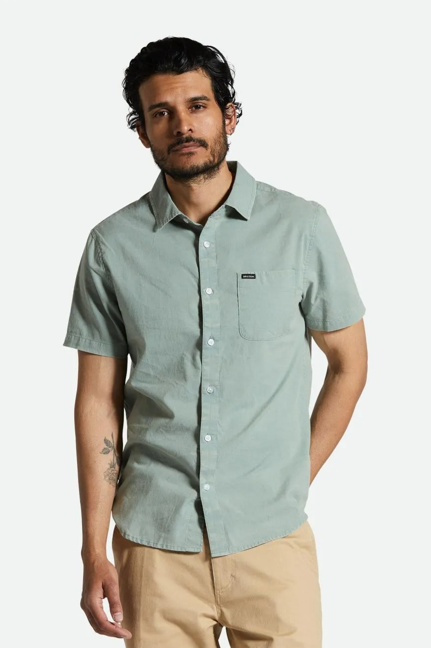 Charter Sol Wash S/S Woven Shirt - Chinois Green Sol Wash