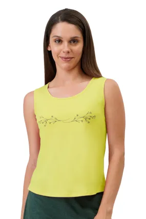 Cotton Blend Sleep Tank - Lime Light