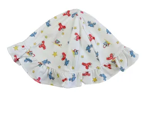 Crabs  and Lobster print baby sunhat