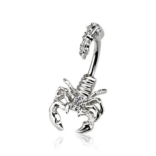 Desert Scorpion Split Belly Ring