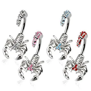 Desert Scorpion Split Belly Ring