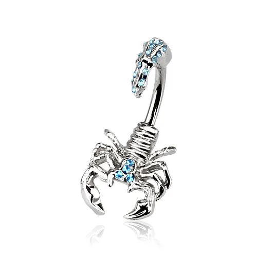 Desert Scorpion Split Belly Ring