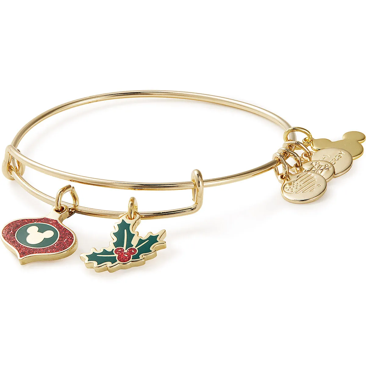 Disney Mickey Mouse Ornament   Holly Charm Bangle