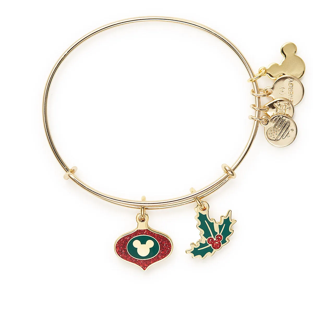 Disney Mickey Mouse Ornament   Holly Charm Bangle