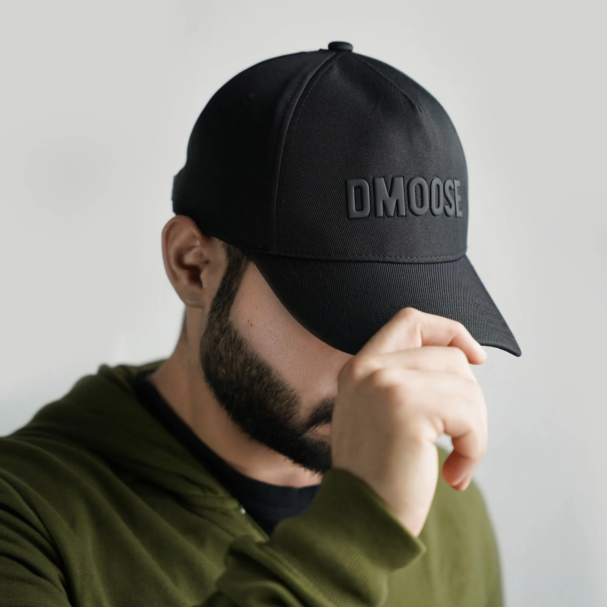 DMoose Black Trucker Hat