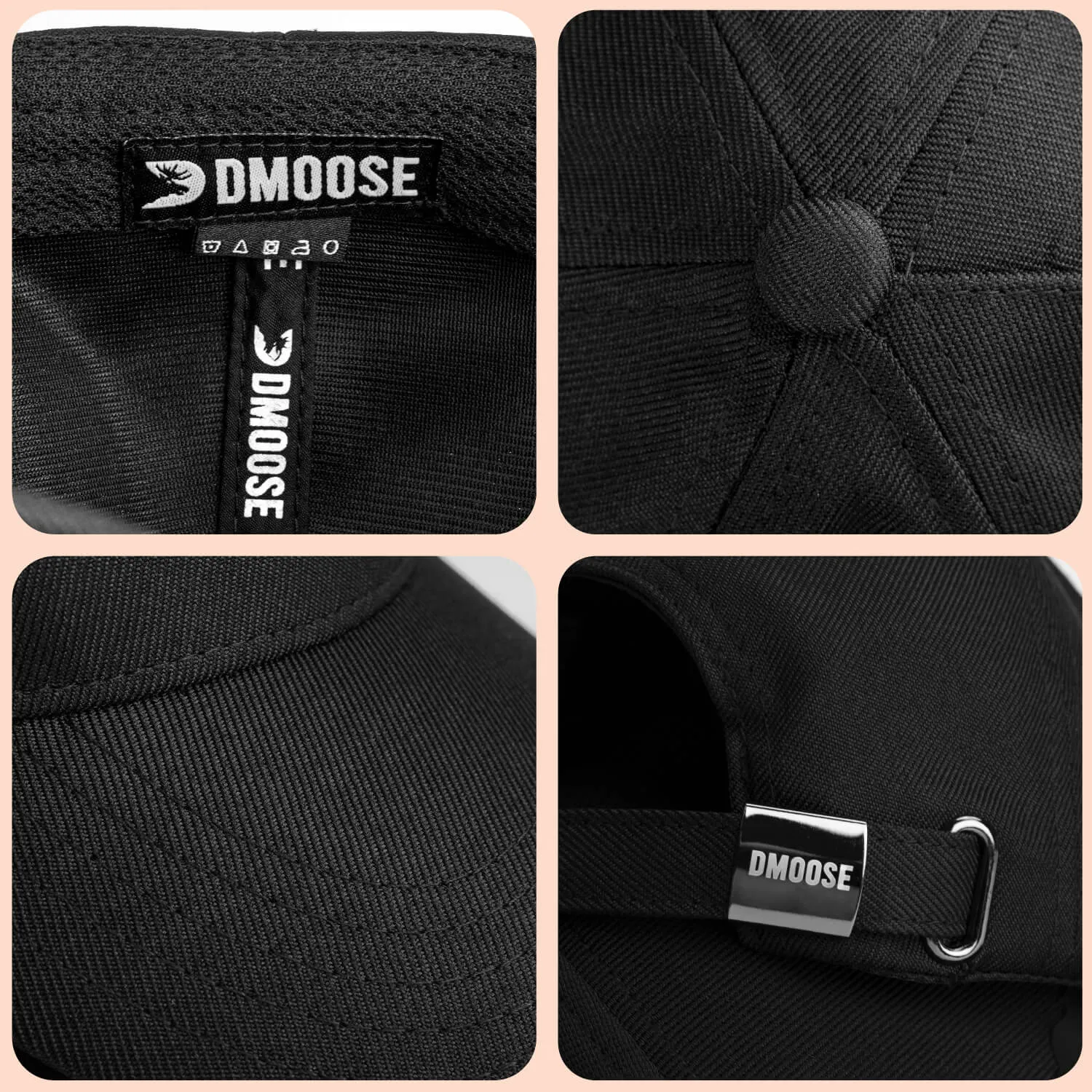 DMoose Black Trucker Hat