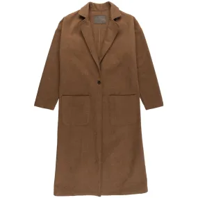 Duster Coat - Cotton Melton - Rust