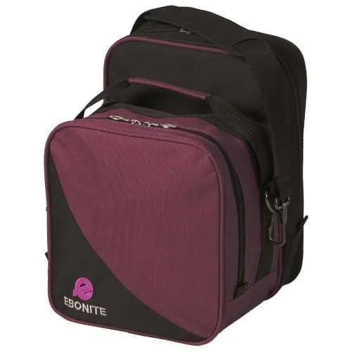 Ebonite Compact Single Tote Bowling Bag Purple