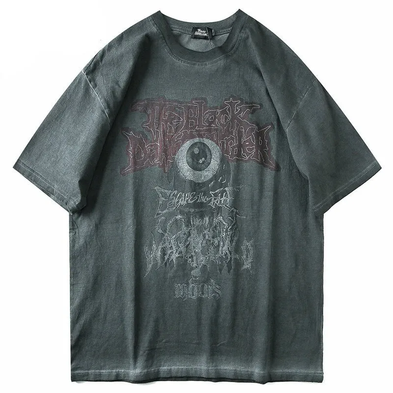 Evil Eye Print Harajuku T-Shirt