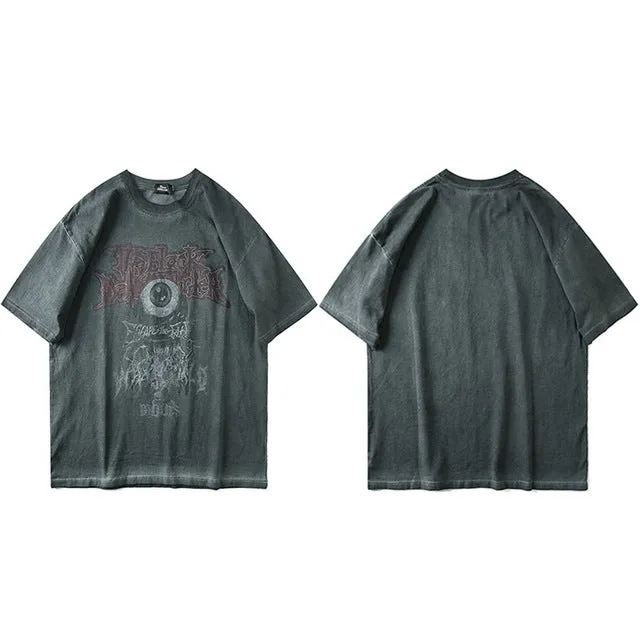 Evil Eye Print Harajuku T-Shirt