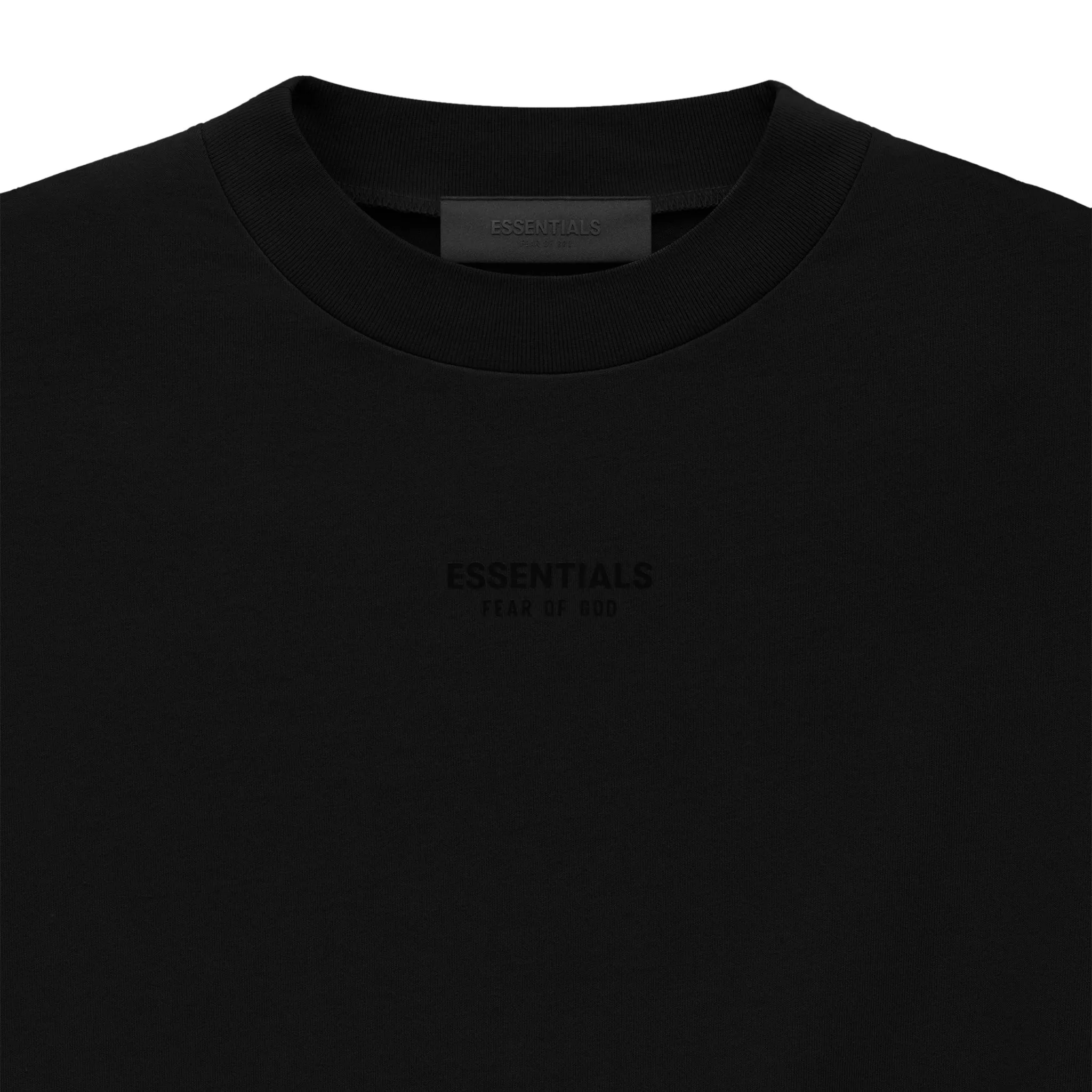 Fear Of God Essentials Jet Black T Shirt (FW23)