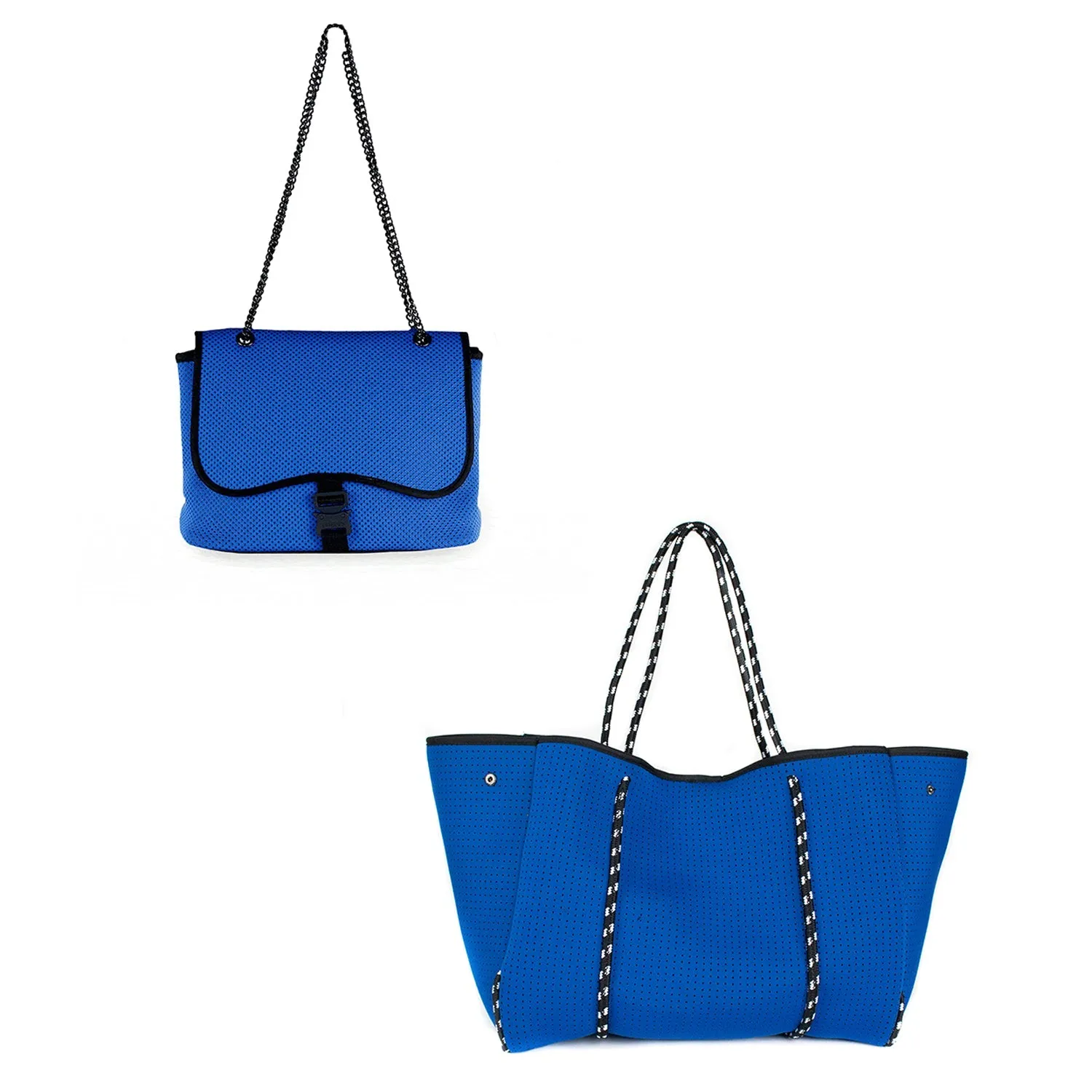 FLAP CROSSBODY   EVERYDAY TOTE - ROYAL BLUE