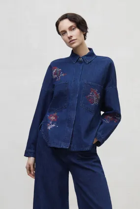 Florencia Embroidery Denim Shirt