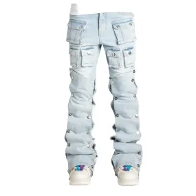 Guapi Aqua Blue Stacked Premium Denim (Aqua Blue) GUAP132