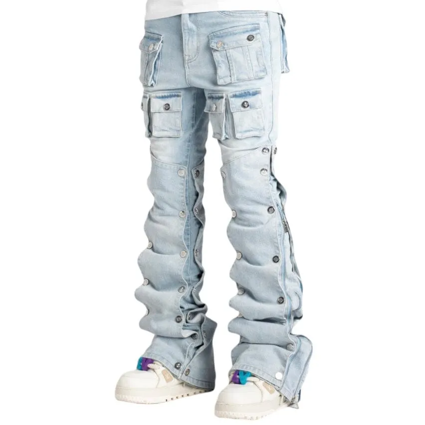 Guapi Aqua Blue Stacked Premium Denim (Aqua Blue) GUAP132