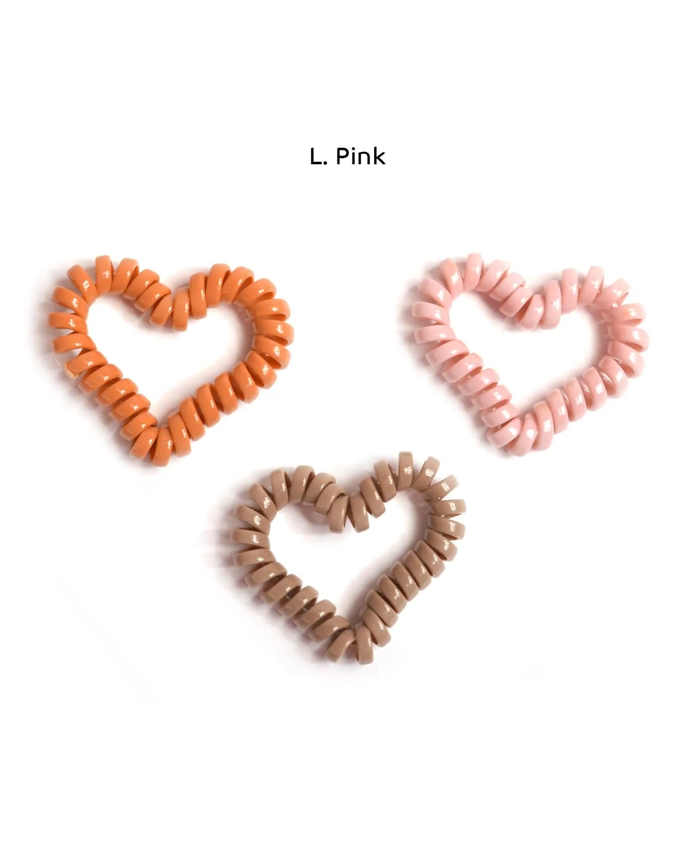 Heart Spiral Hair Ties